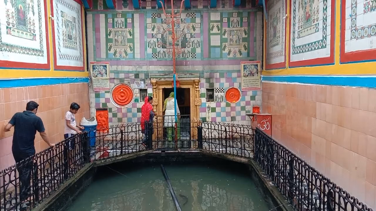 Devotees praying at Devguradiya Temple
