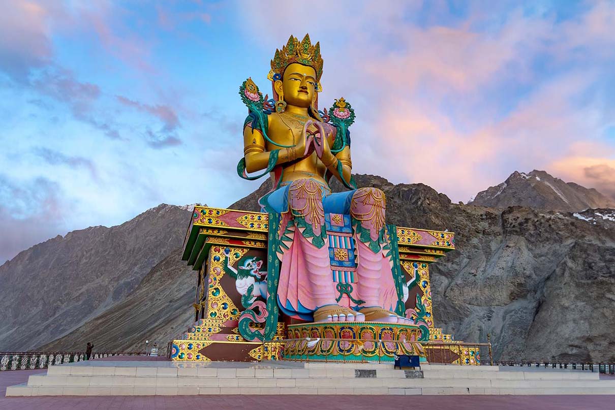 Maitreya Buddha Statue Diskit Ladakh