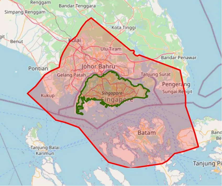 Dubai vs Singapore geography and location comparison