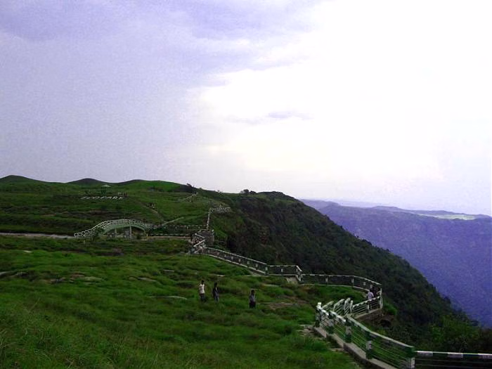 Eco Park during monsoon with incredibly lush green vegetation