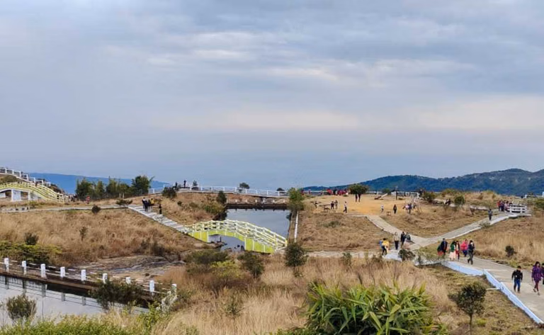 Families enjoying activities at Eco Park Meghalaya