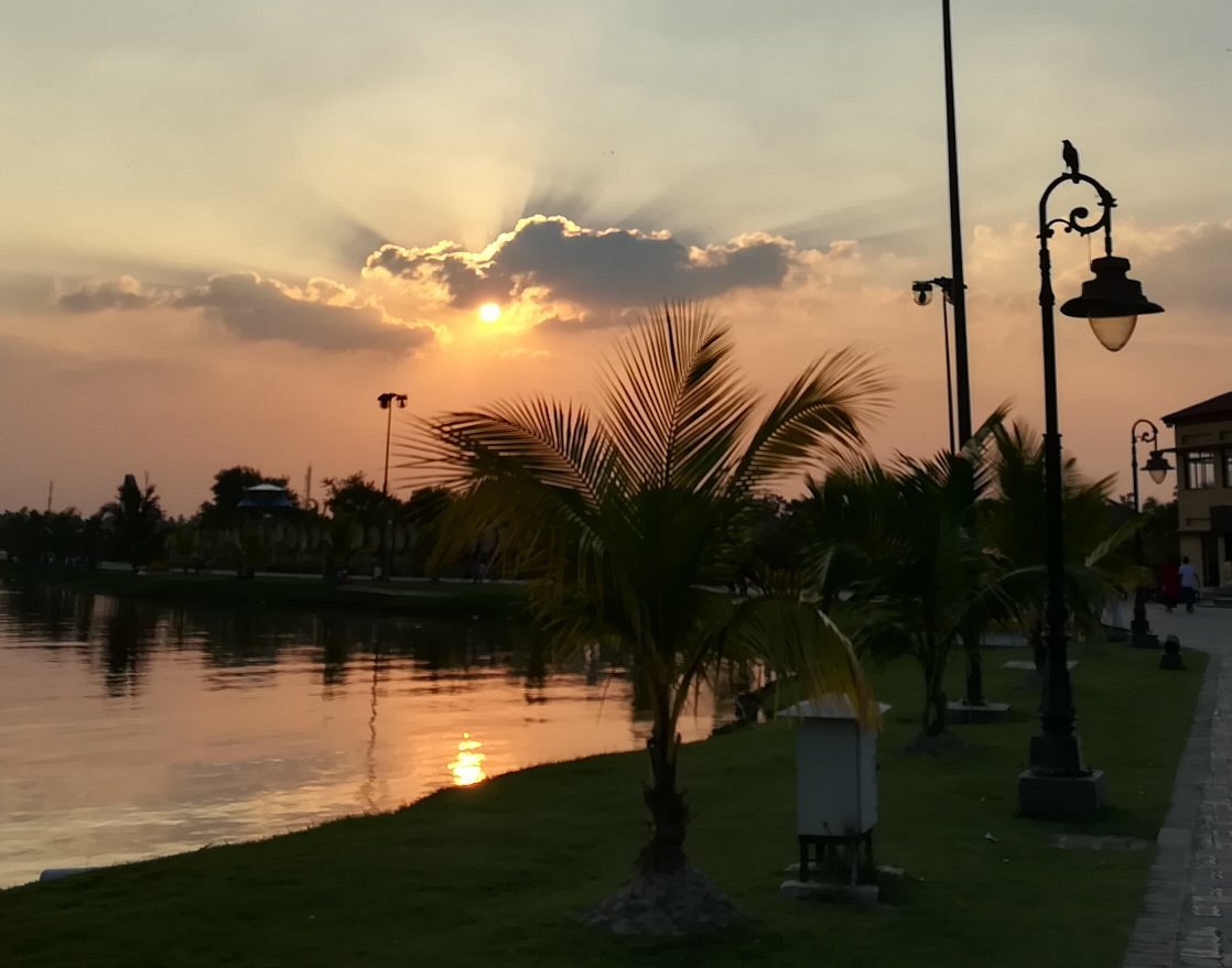 Beautiful sunset view from Eco Park Meghalaya