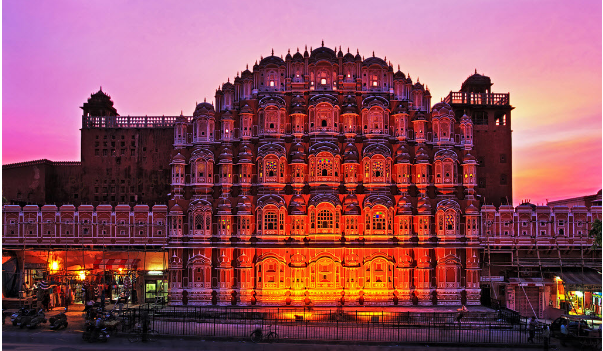 Hawa Mahal Palace of Winds in Jaipur with its 953 windows