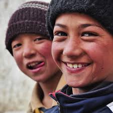 Children enjoying safe family trip in Ladakh
