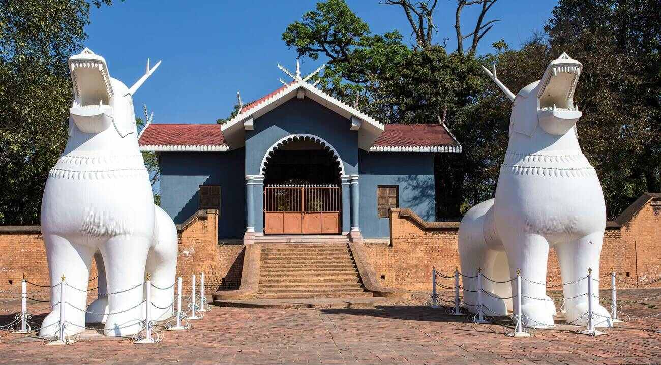 Historic entrance gate of Kangla Fort in Imphal