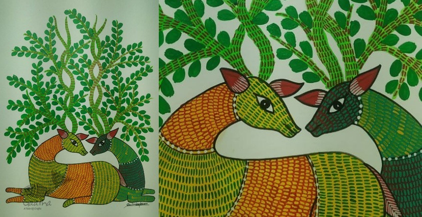 Chanderi sarees and Gond art from Madhya Pradesh
