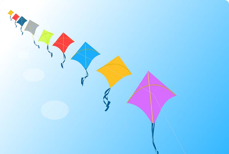 Uttarayan Festival Gujarat - Colorful kites filling the sky