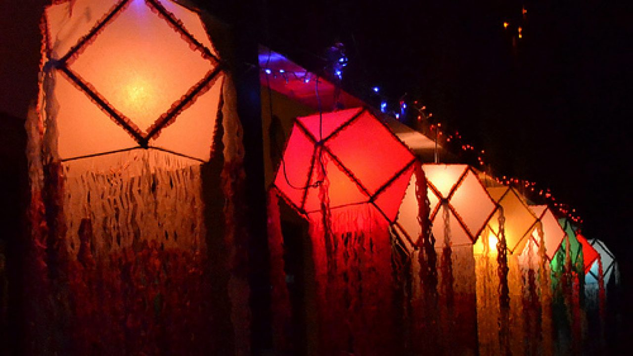 Vesak lantern displays in Sri Lanka