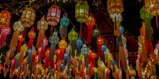 Yi Peng lantern festival in Chiang Mai