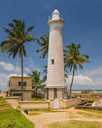 Galle Lighthouse near the fort walls