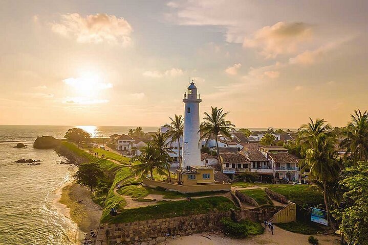Sunset view from Galle Fort ramparts