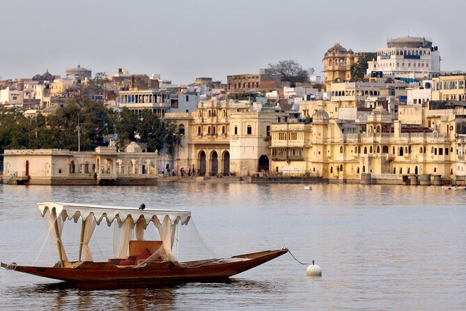Boats on Lake Pichola near Gangaur Ghat