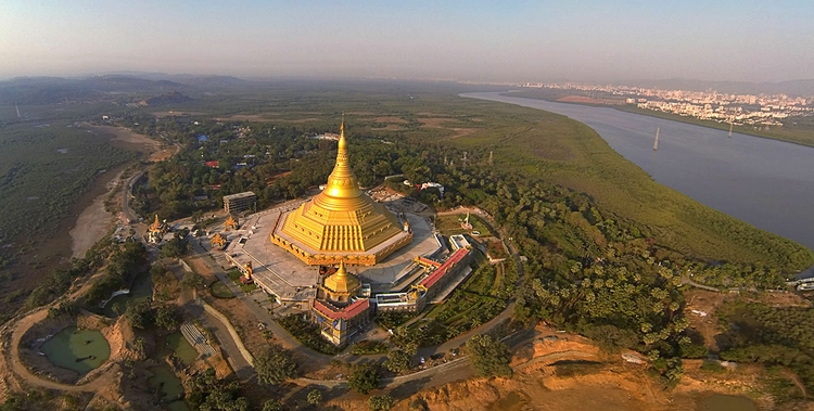 Pillarless dome architecture of Global Vipassana Pagoda