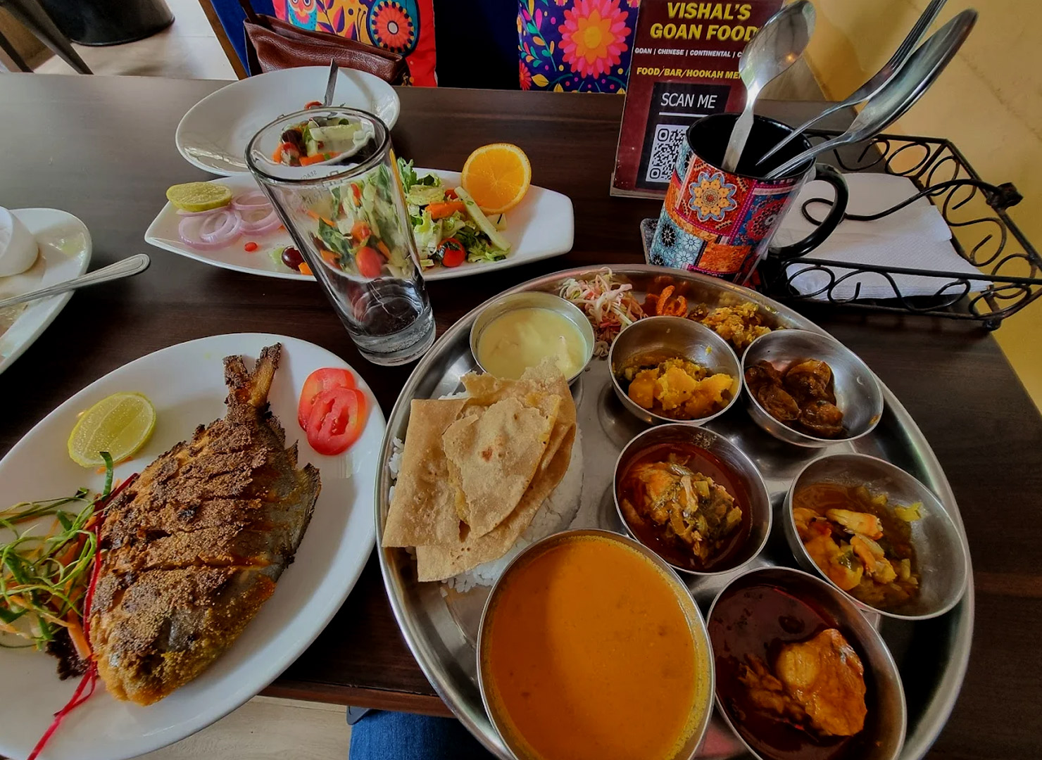 Goan fish curry with rice
