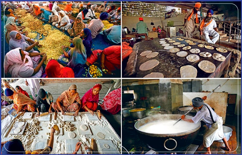 The sacred Langar at Golden Temple