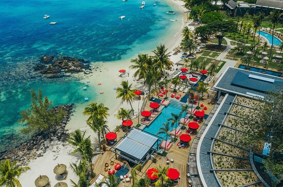 Beautiful beach view in Grand Baie Mauritius