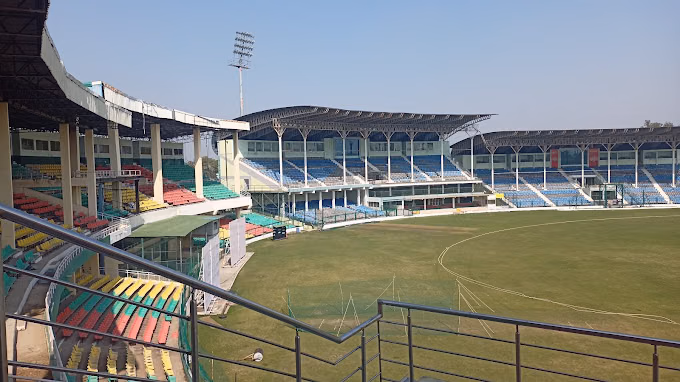 Approach road and entry side of Green Park Stadium Kanpur