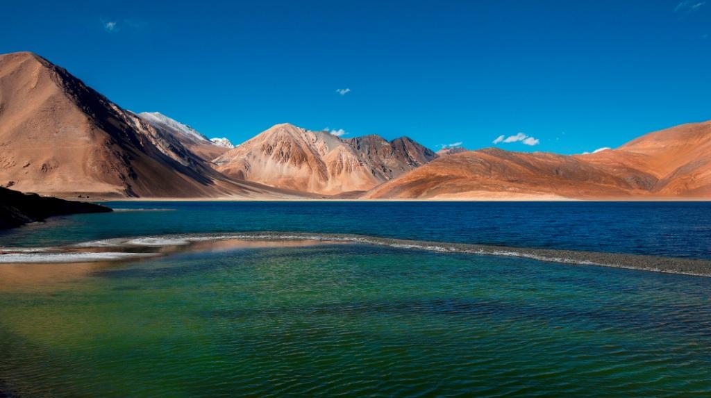 Pangong Lake Ladakh deep blue water