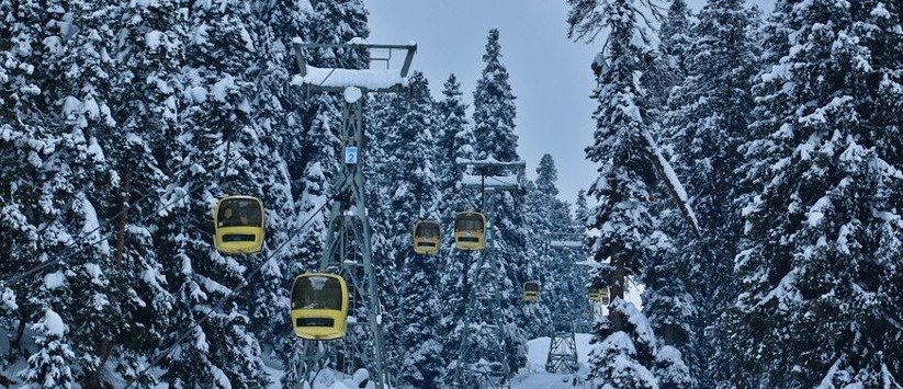 How to reach Gulmarg from Srinagar - Road map