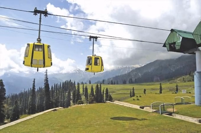 Gulmarg Gondola ticket counter and pricing board