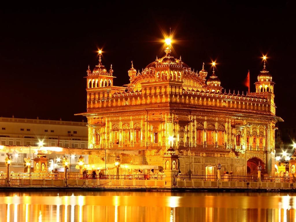 Golden Temple Amritsar Night View