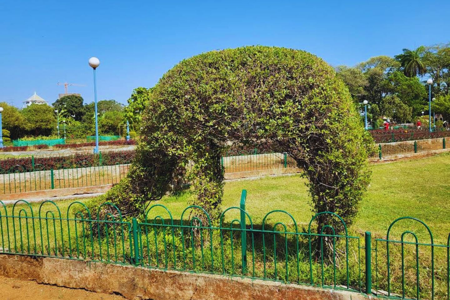 Animal-shaped hedges at Hanging Gardens