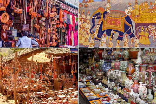 Hathi Pol Bazaar Udaipur traditional handicraft shopping
