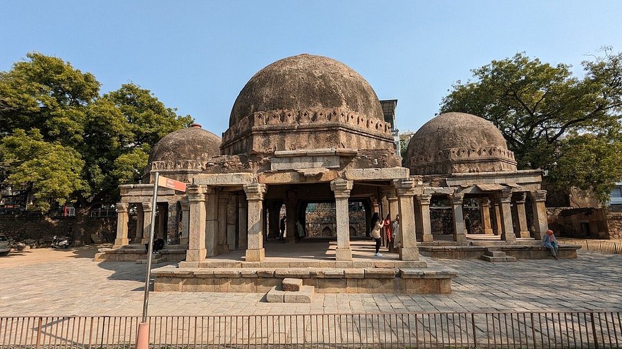 Historic fort complex in Hauz Khas Village