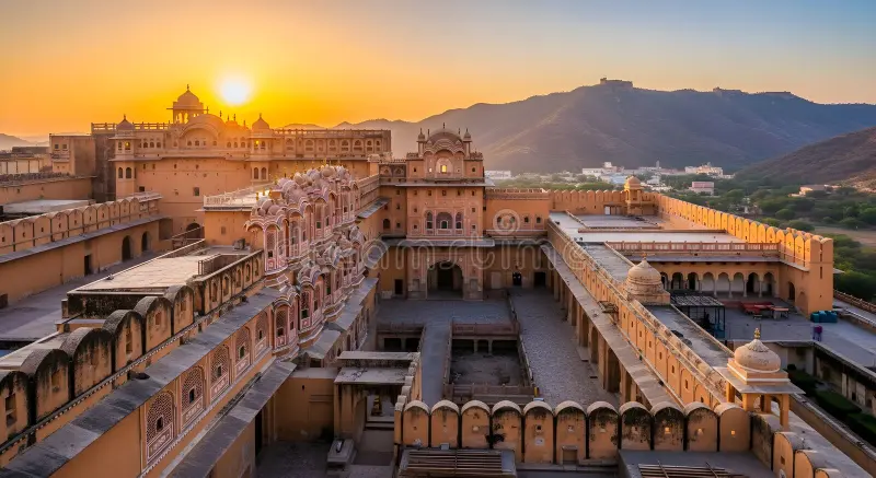 Sunset View from Hawa Mahal