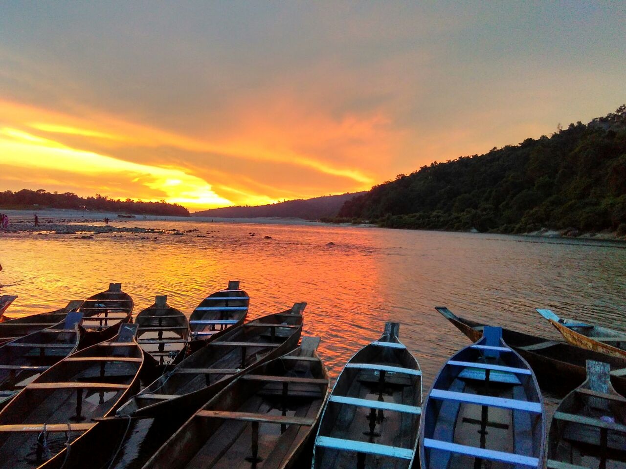 Sunset view after hiking in Meghalaya