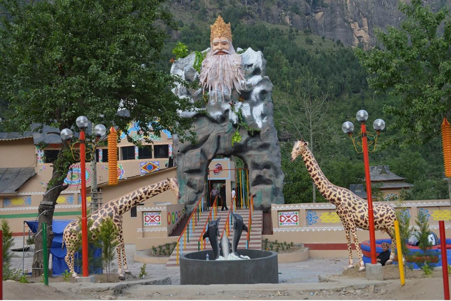Cultural segment and performance area at Himvalley park