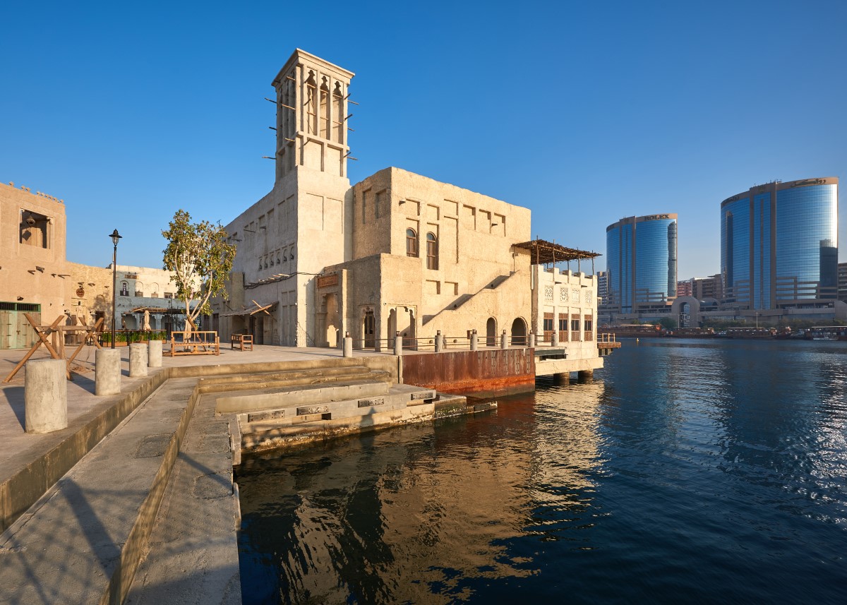 Dubai Creek heritage district representing early history of Dubai
