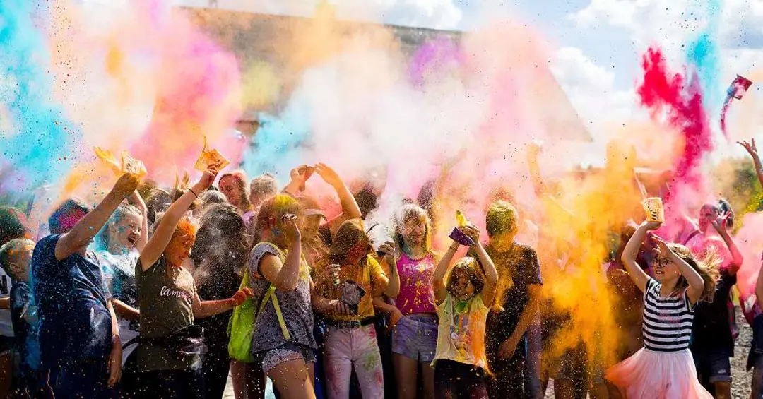 Holi party celebration in Gurgaon