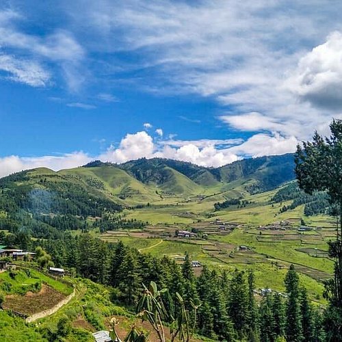 Beautiful valley in Bhutan