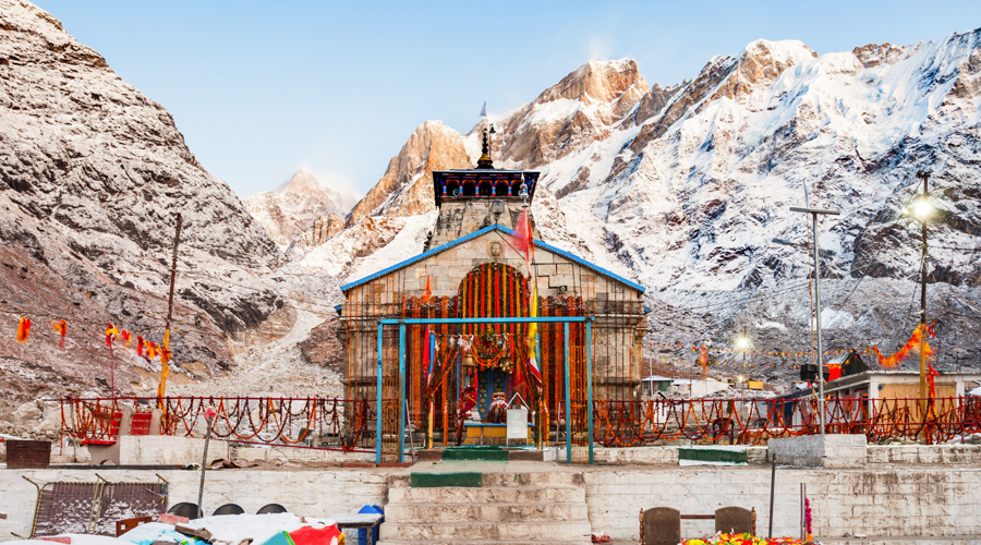 Final approach view toward Kedarnath temple region