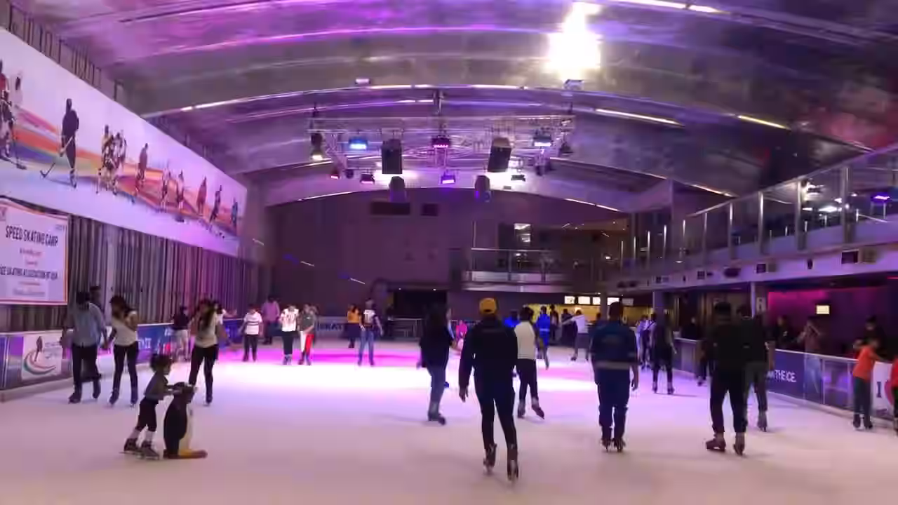 iSkate ice skating rink at Ambience Mall Vasant Kunj