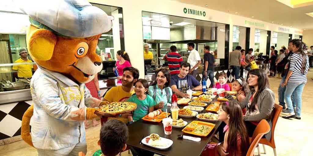 Food court at Imagicaa Amusement Park Ahmedabad