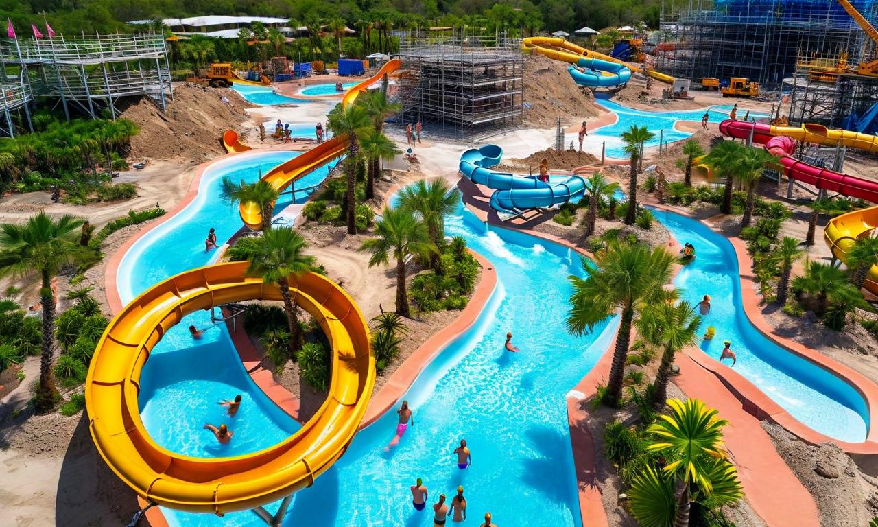 Aerial view of Imagicaa Amusement Park in Ahmedabad