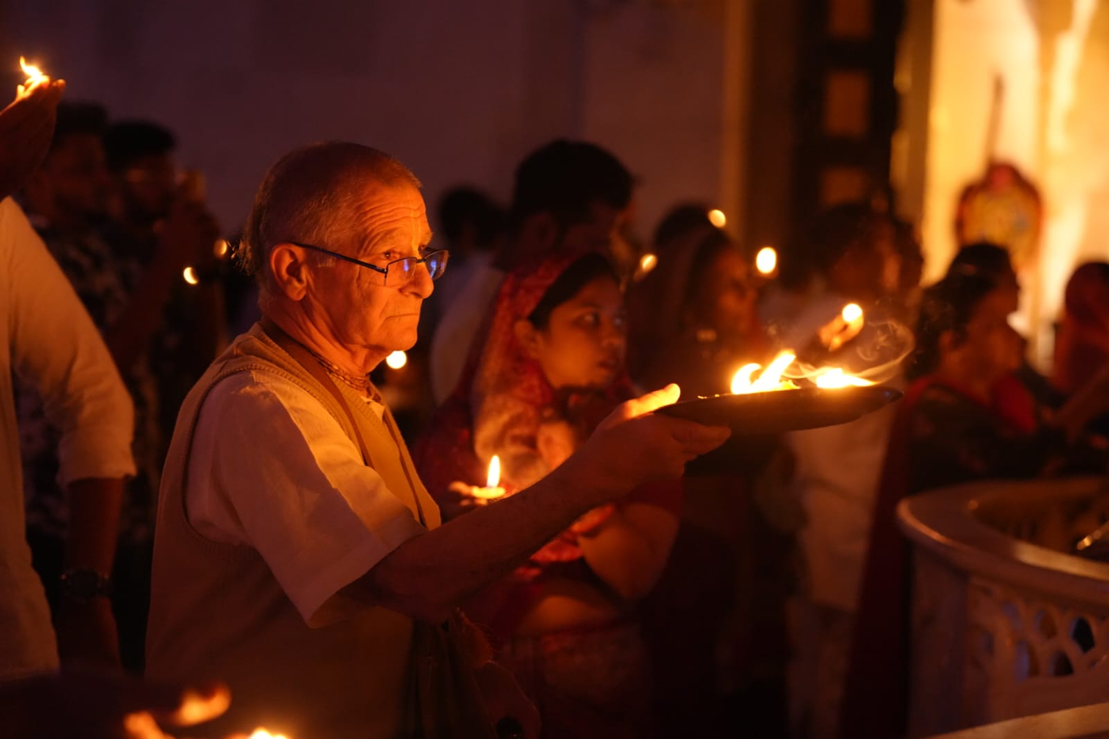 Sandhya Aarti at ISKCON Temple Delhi