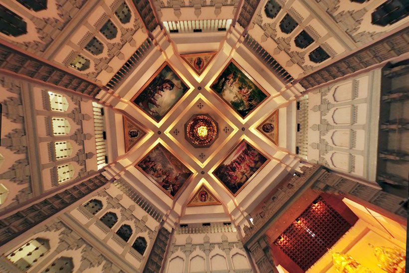 Temple interior with deities
