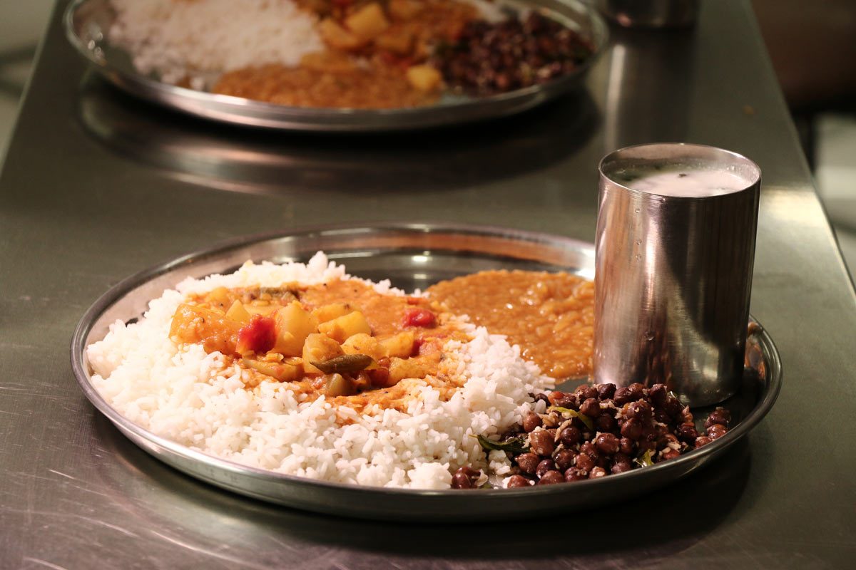 Temple prasad distribution
