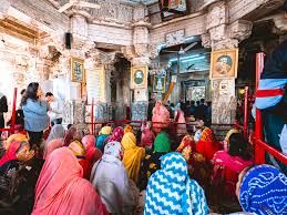 Devotees offering prayers at Jagdish Temple