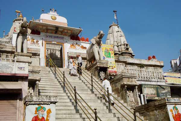 Entrance steps leading to Jagdish Temple