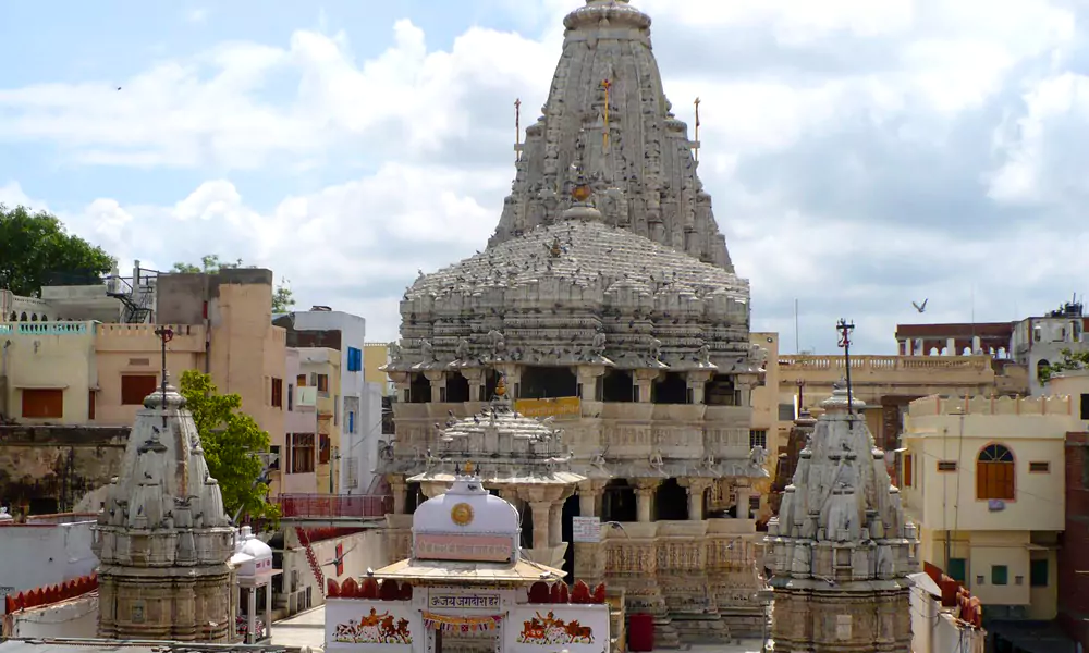 Jagdish Temple exterior showing magnificent architecture