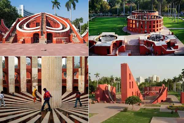 Visitor information at Jantar Mantar Delhi showing entry details