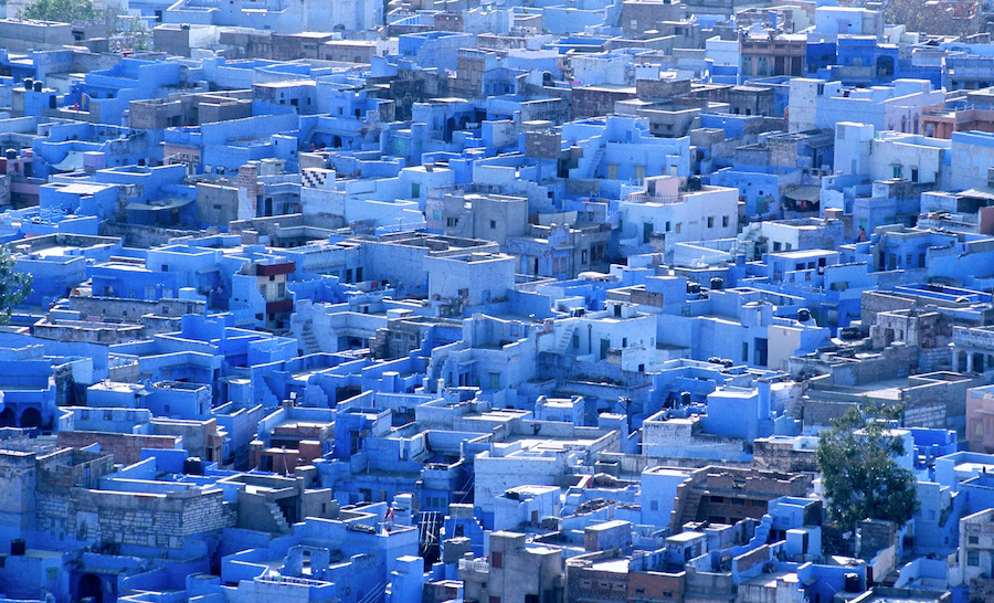 Blue houses of Jodhpur old city