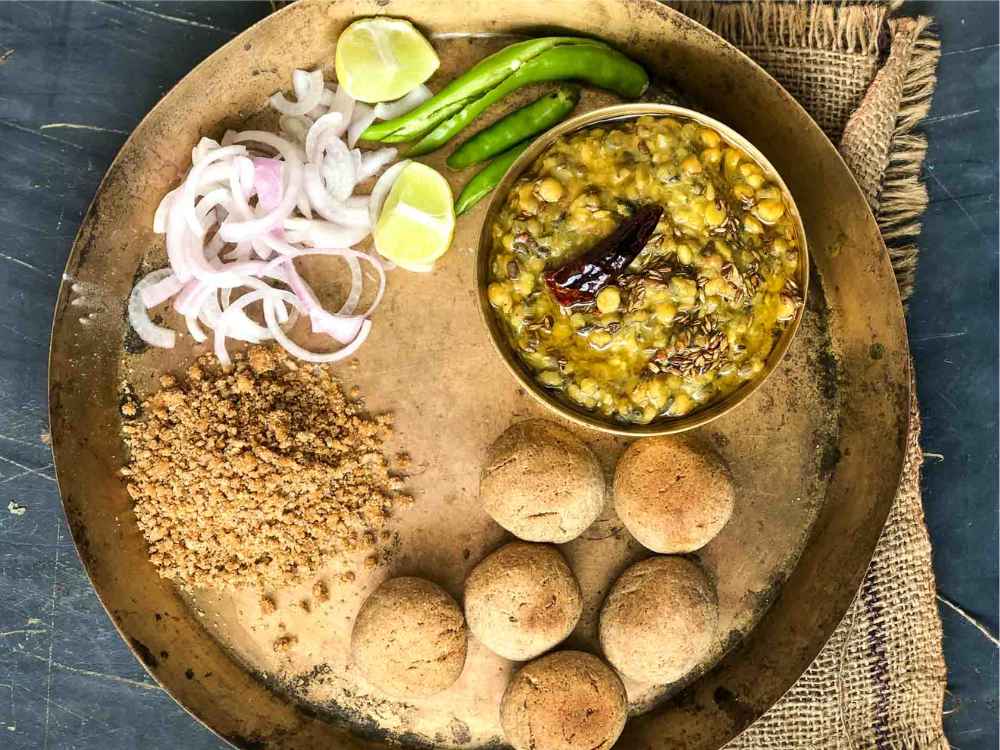 Dal baati churma traditional Rajasthani