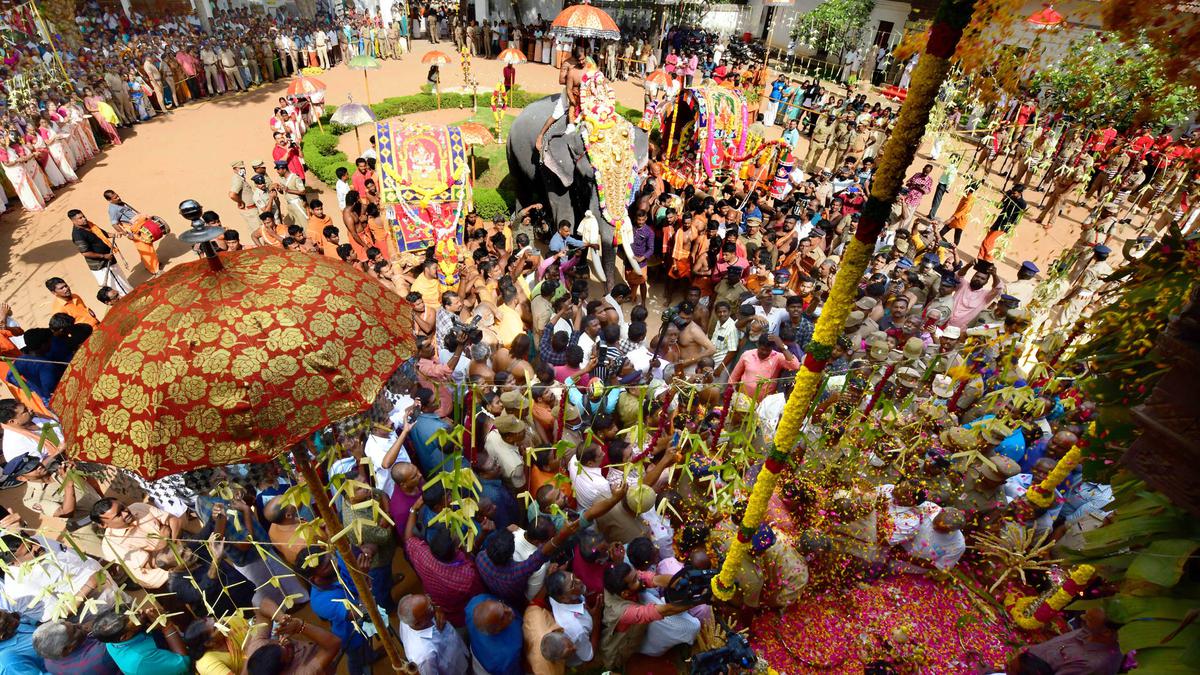 Navaratri celebrations at Kanyakumari Temple