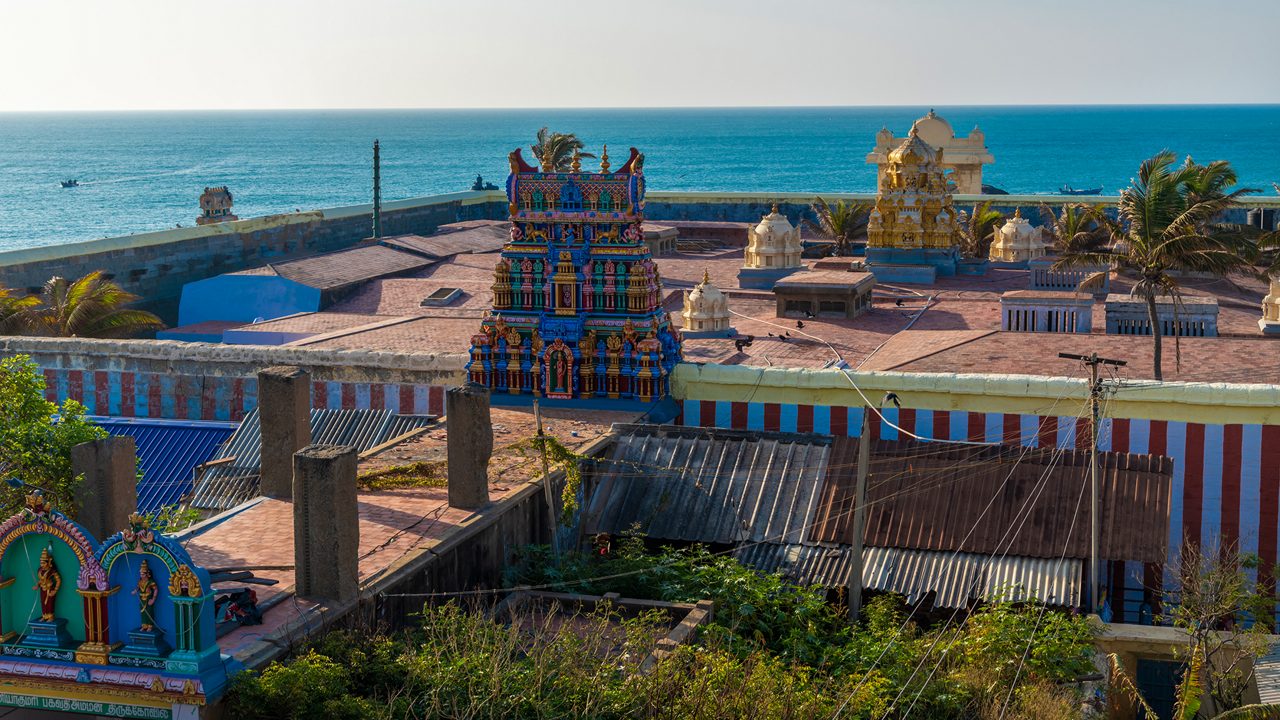 Kanyakumari Temple by the ocean