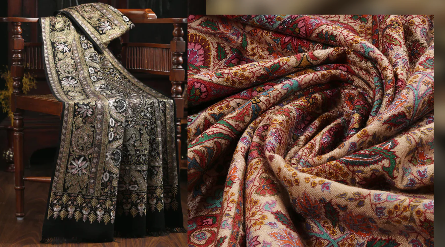 Pashmina shawls at Kargil Market